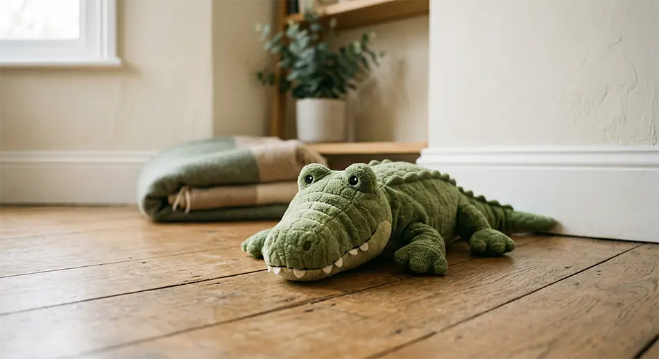Foto des Krokodil-Kuscheltiers